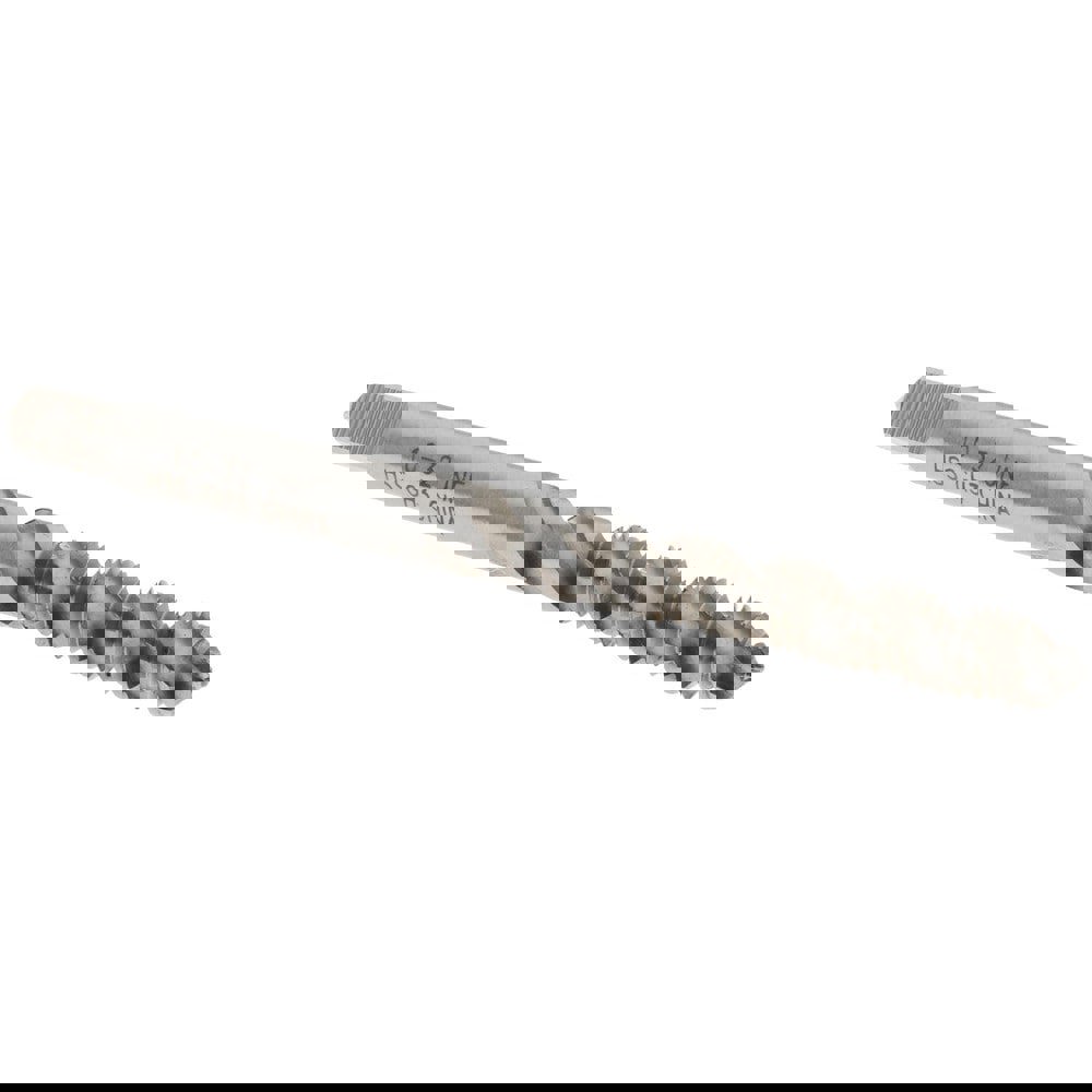 Spiral Flute Tap: #10-32 UNF, 3 Flutes, Modified Bottoming, 2B Class of Fit, High Speed Steel, Bright/Uncoated