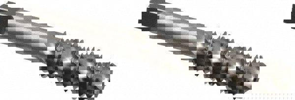 Spiral Flute Tap: 7/16-14 UNC, 3 Flutes, Bottoming, High Speed Steel, Bright/Uncoated