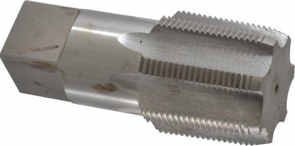 Standard Pipe Tap: 1-1/2 - 11-1/2, NPTF, 7 Flutes, High Speed Steel, Bright/Uncoated