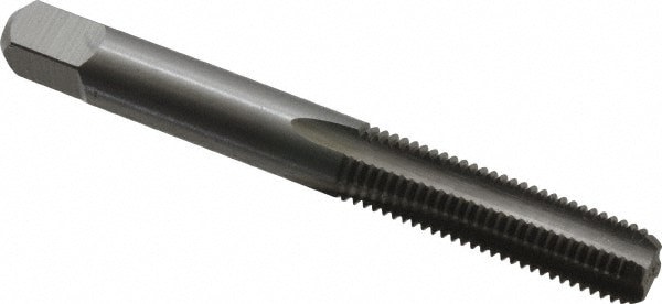 Straight Flute Tap: 5/16-24 UNF, 4 Flute, Bottoming Chamfer, 3B Class of Fit, High-Speed Steel, Bright/Uncoated Finish