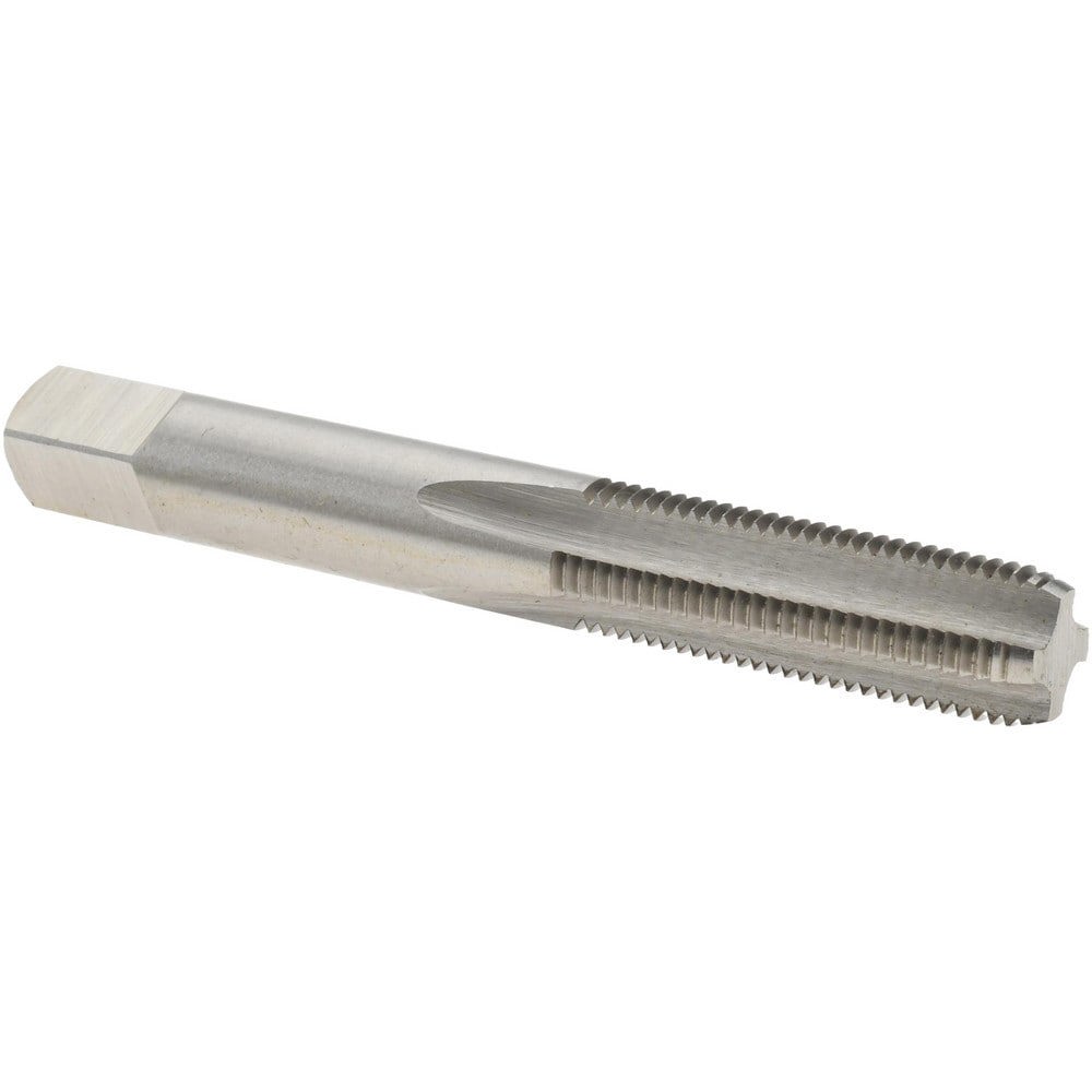 Straight Flute Tap: 3/8-24 UNF, 4 Flutes, Bottoming, 3B Class of Fit, High Speed Steel, Bright/Uncoated