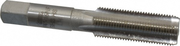 Straight Flute Tap: 3/4-16 UNF, 4 Flute, Bottoming Chamfer, 3B Class of Fit, HSS, Bright/Uncoated Finish