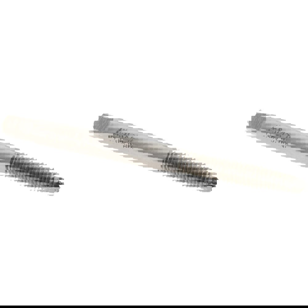 Spiral Point Tap: M5x0.80 Metric Coarse, 2 Flutes, Plug, High Speed Steel, Bright Finish