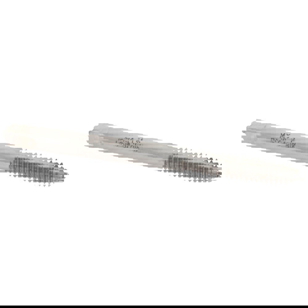 Spiral Point Tap: M5x1.00 Metric Special, 2 Flutes, Plug, High Speed Steel, Bright Finish