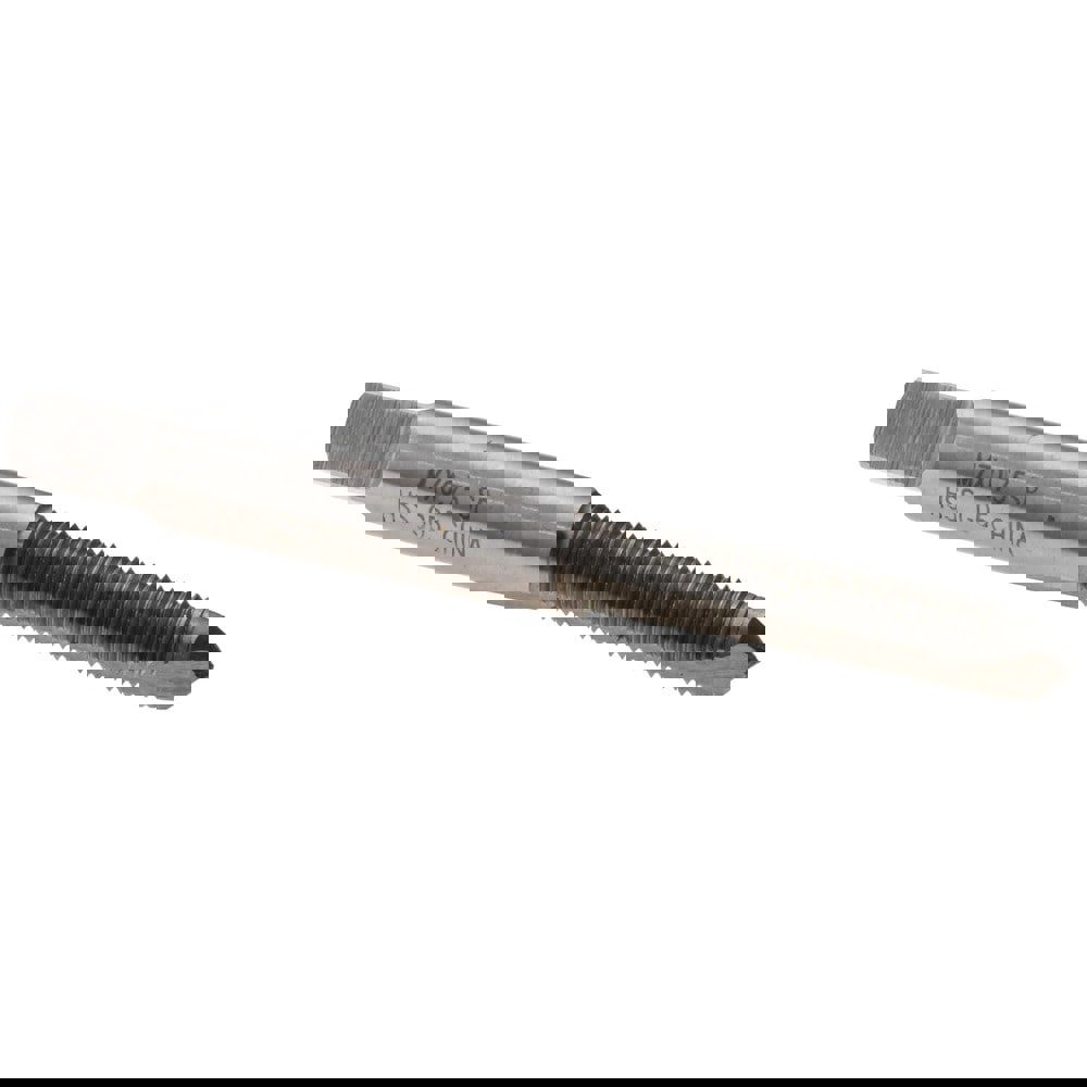 Spiral Point Tap: M7x0.75 Metric Fine, 2 Flutes, Plug, High Speed Steel, Bright Finish