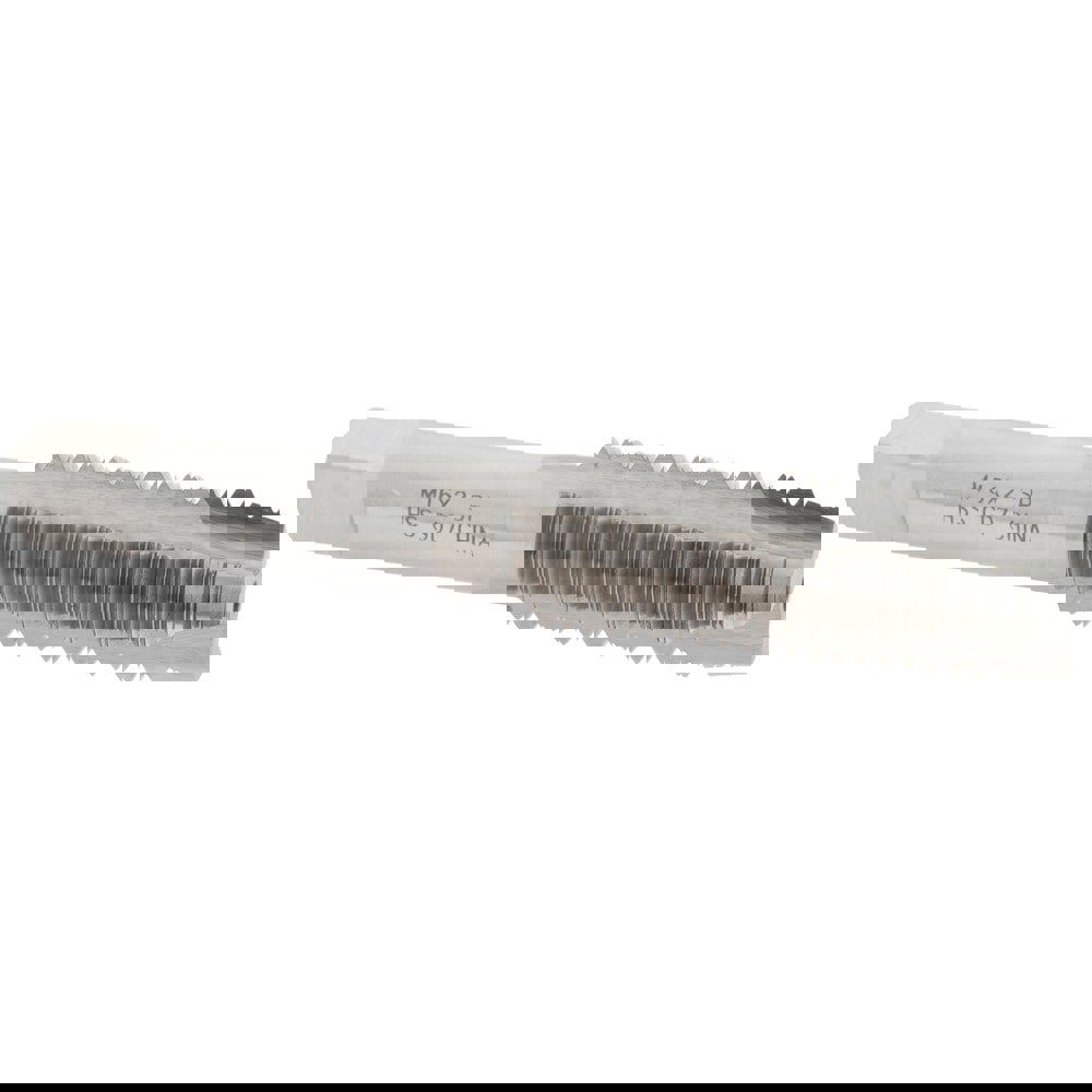 Spiral Point Tap: M16x2.00 Metric Coarse, 3 Flutes, Plug, 6H Class of Fit, High Speed Steel, Bright Finish