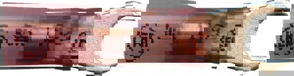 Standard Fork Terminal: Red, Polyolefin, Partially Insulated, #10 Stud, Solder