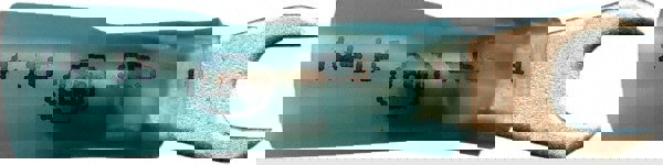 Standard Fork Terminal: Blue, Polyolefin, Partially Insulated, #10 Stud, Solder