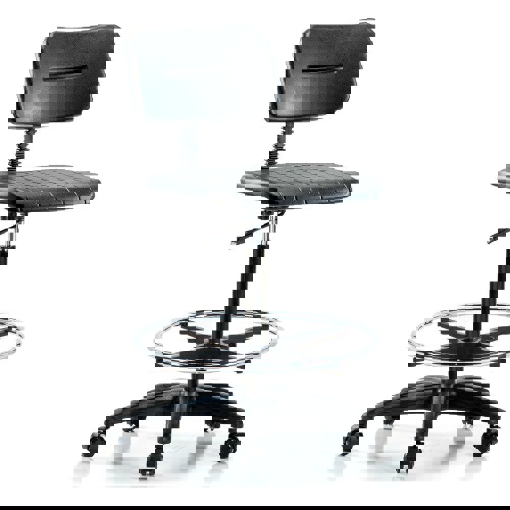 Task Chair: Polyurethane, Black