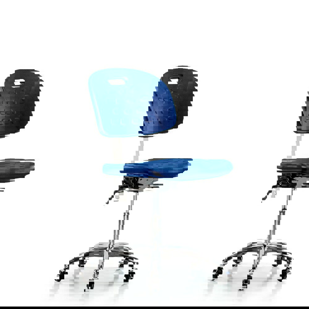 Task Chair: Polyurethane, Blue