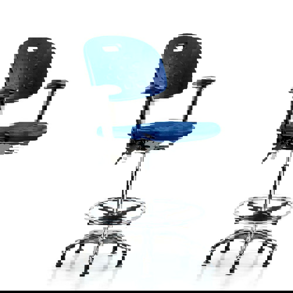 Task Chair: Polyurethane, Blue