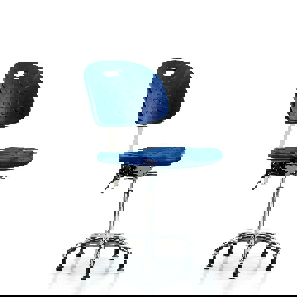 Task Chair: Polyurethane, Blue
