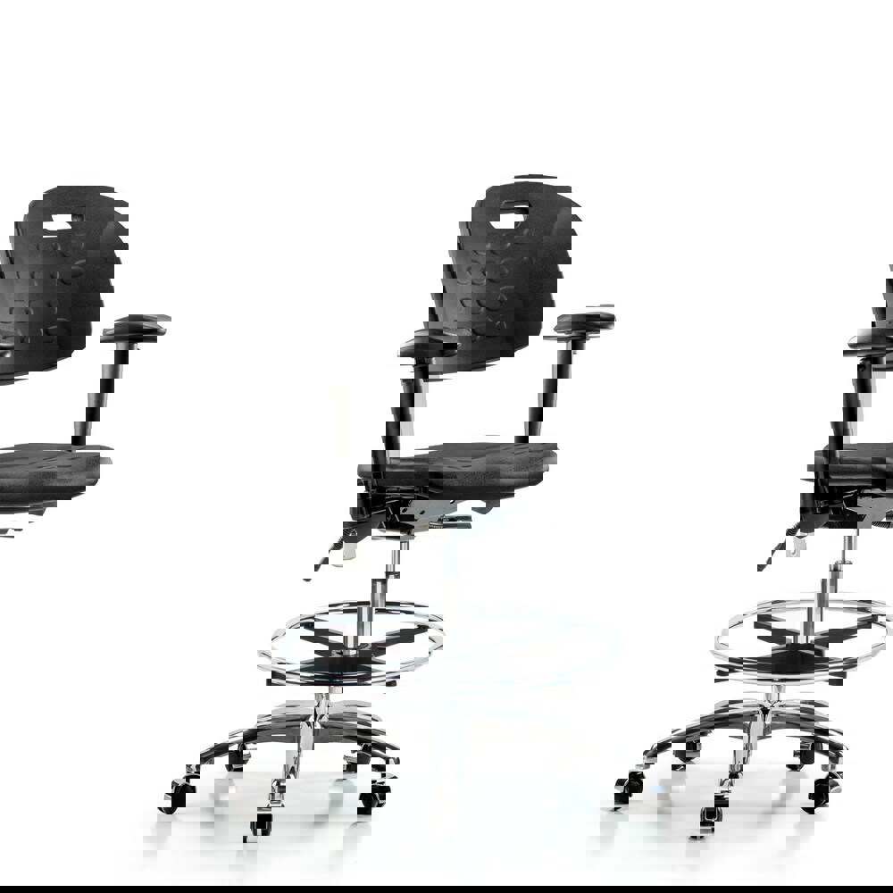 Task Chair: Polyurethane, Black