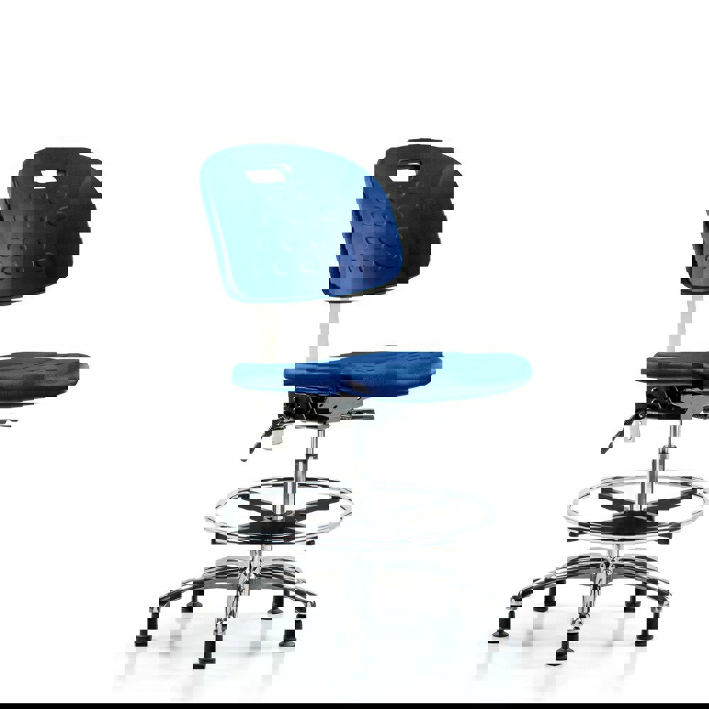 Task Chair: Polyurethane, Blue