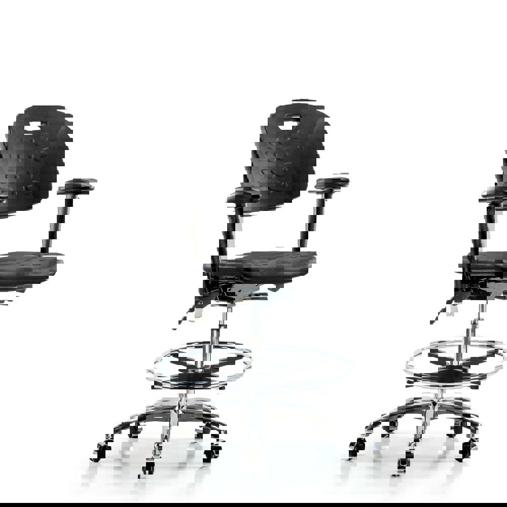 Task Chair: Polyurethane, Black