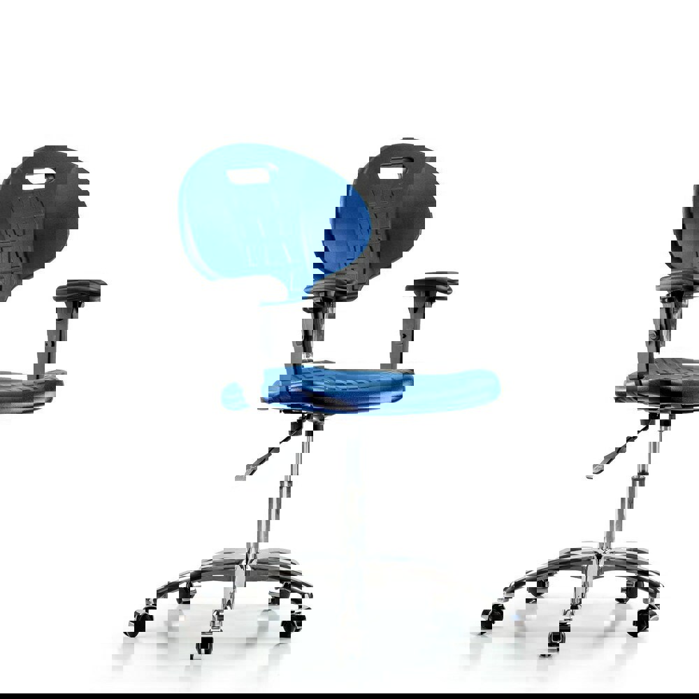 Task Chair: Polyurethane, Blue
