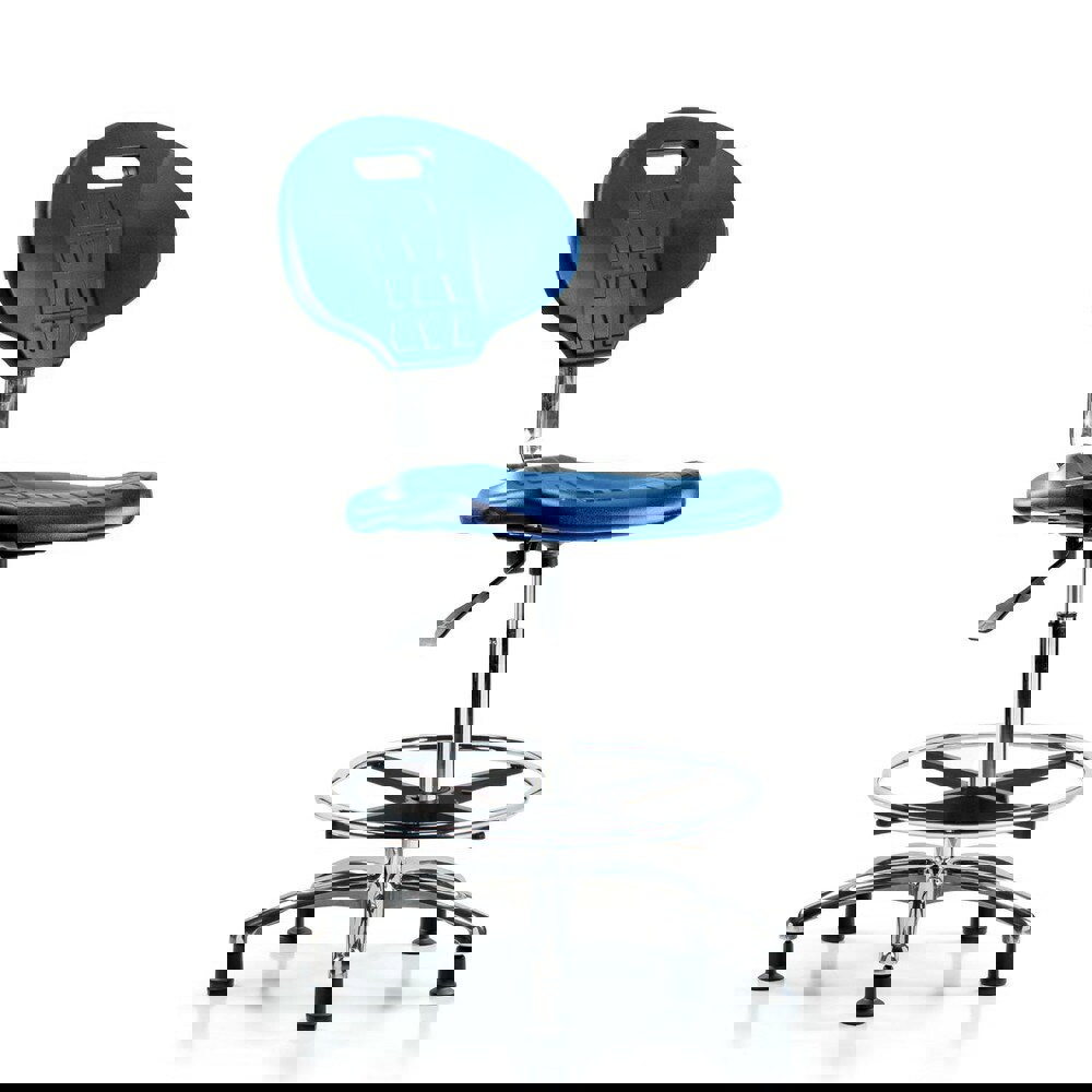 Task Chair: Polyurethane, Blue