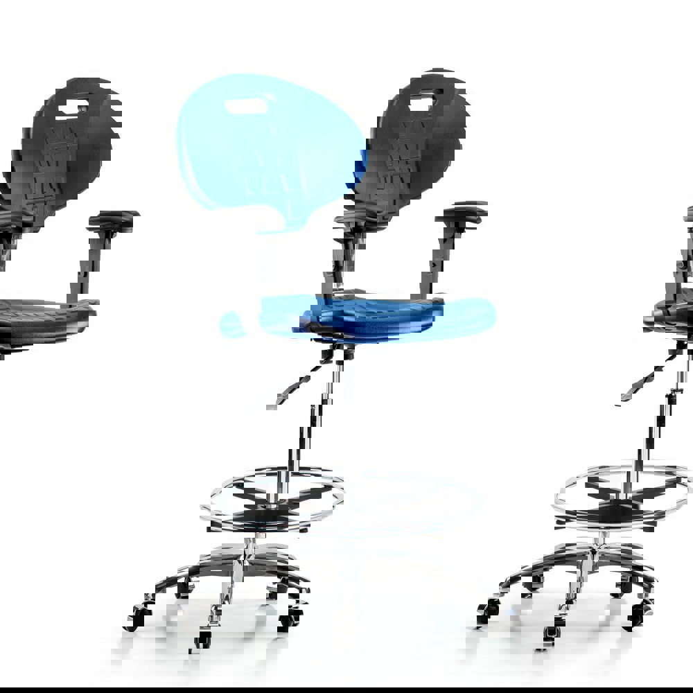 Task Chair: Polyurethane, Blue