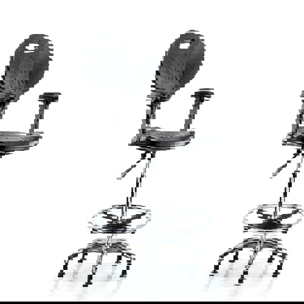 Task Chair: Polyurethane, Black