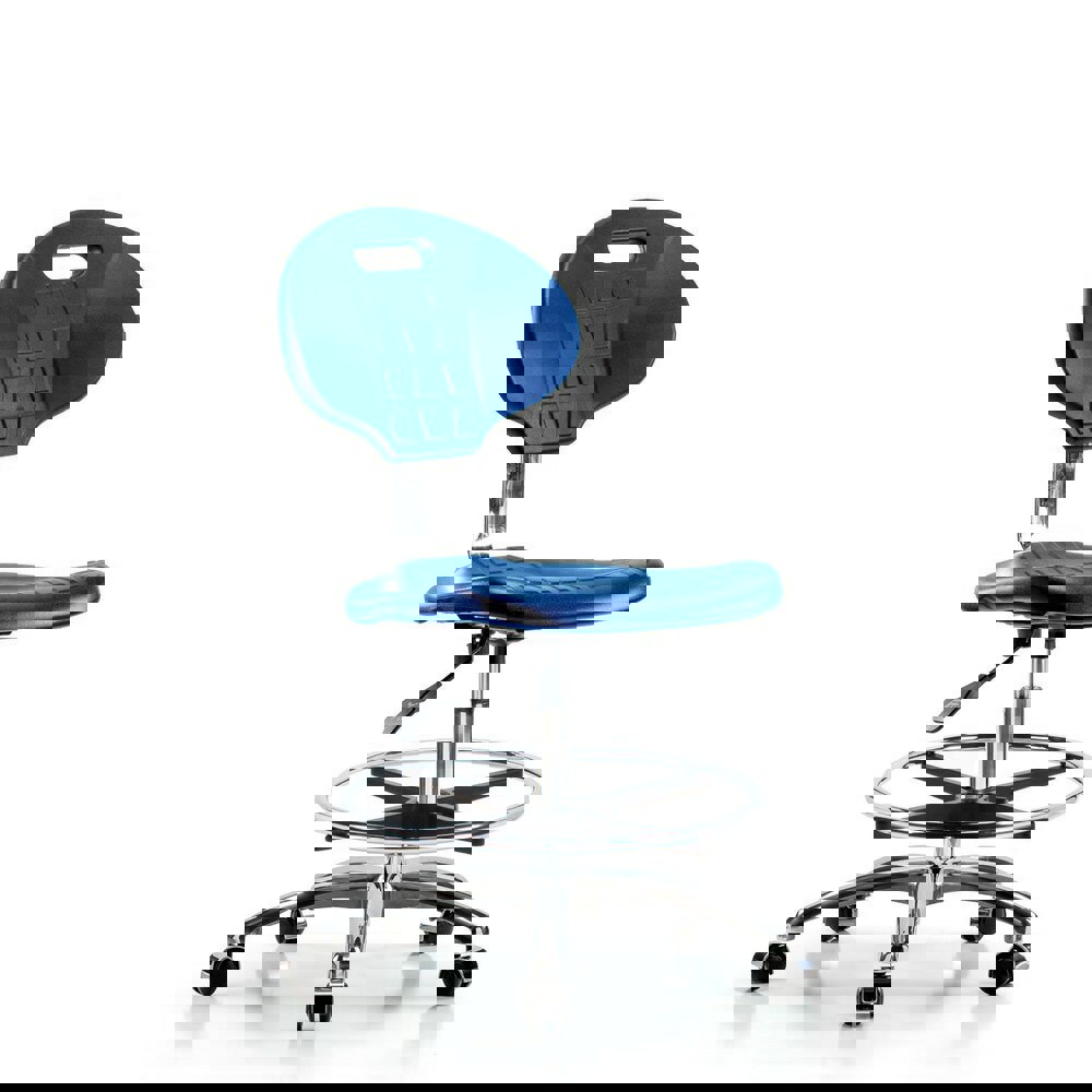 Task Chair: Polyurethane, Blue