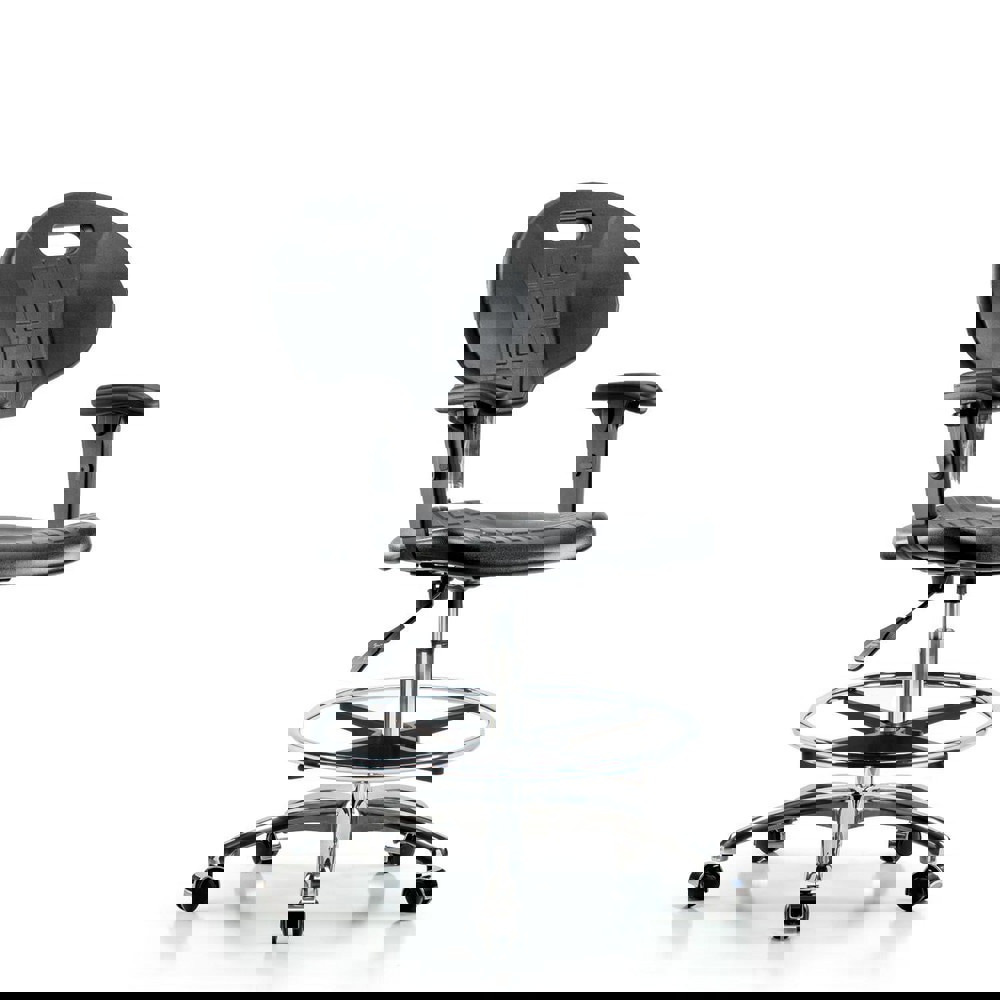 Task Chair: Polyurethane, Black