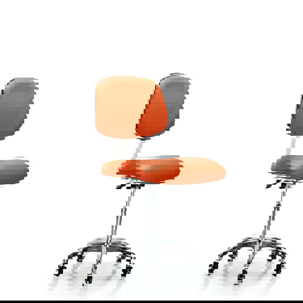 Task Chair: Vinyl, Orange Kist