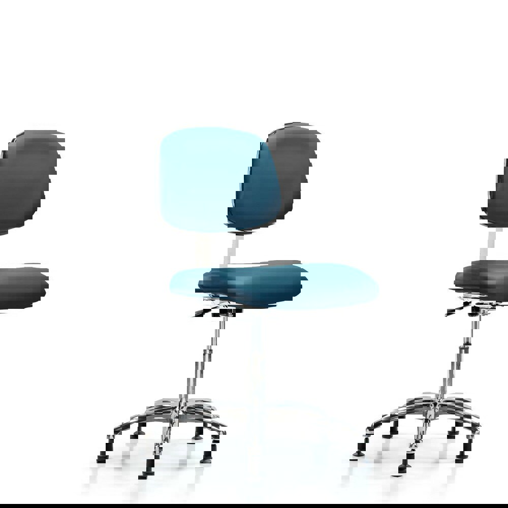 Task Chair: Vinyl, Marine Blue