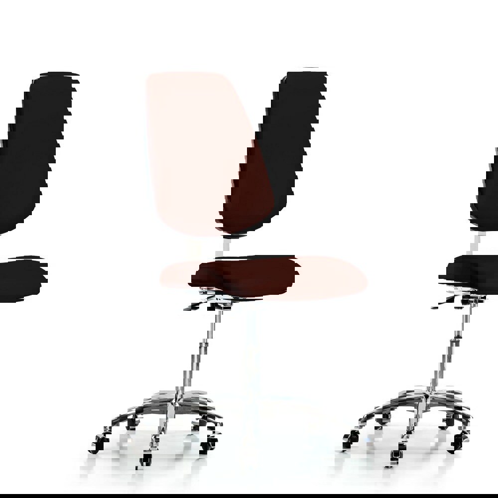 Task Chair: Vinyl, Burgundy