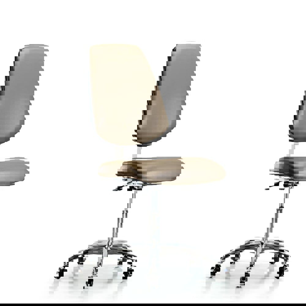 Task Chair: Vinyl, Taupe