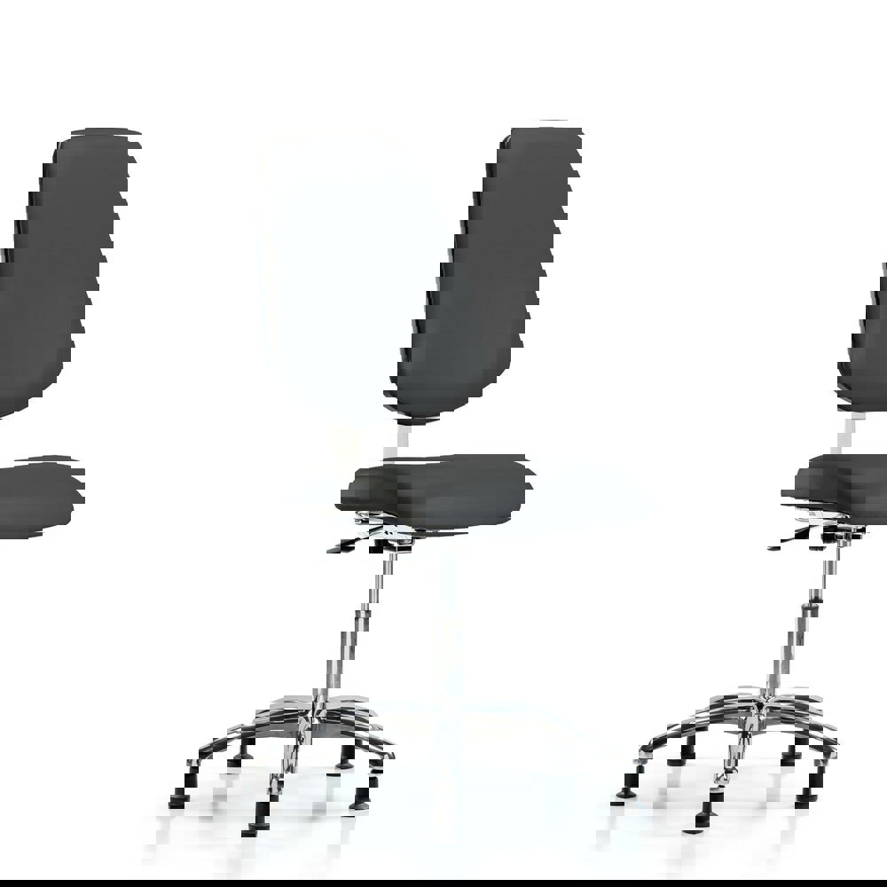 Task Chair: Vinyl, Charcoal