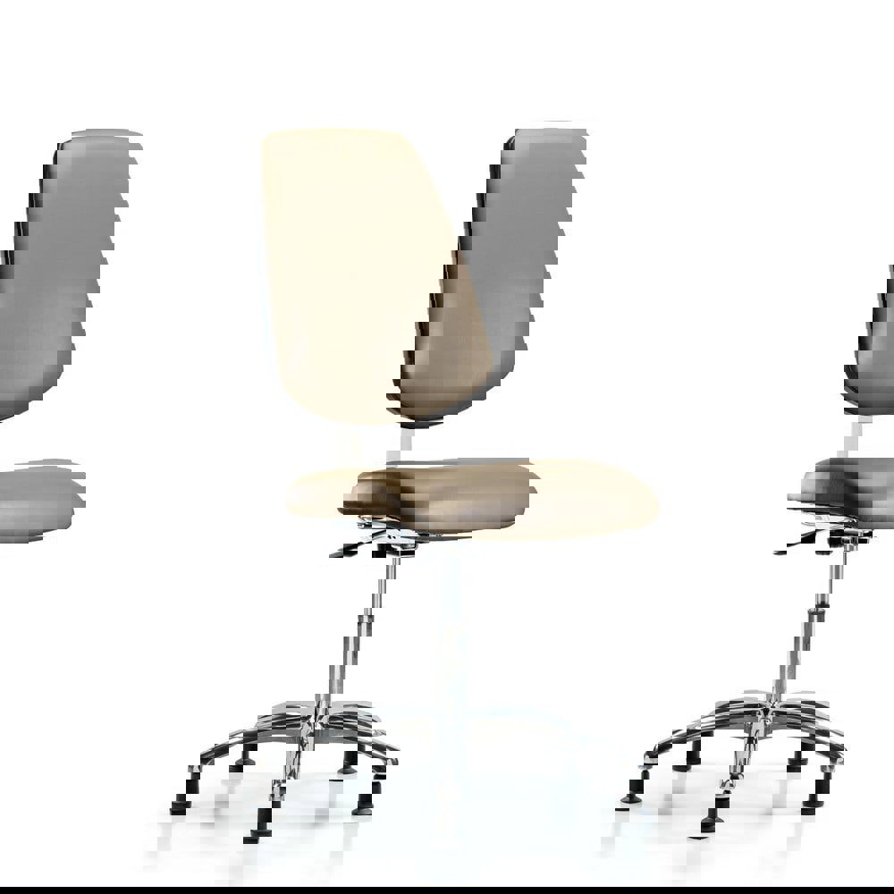 Task Chair: Vinyl, Taupe