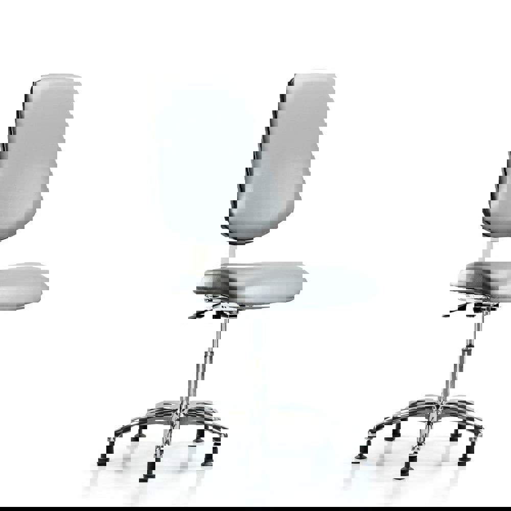 Task Chair: Vinyl, Sterling