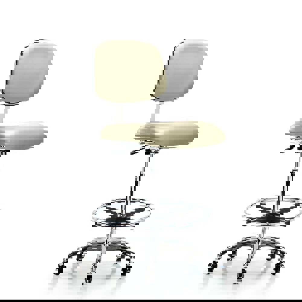 Task Chair: Vinyl, Adobe White