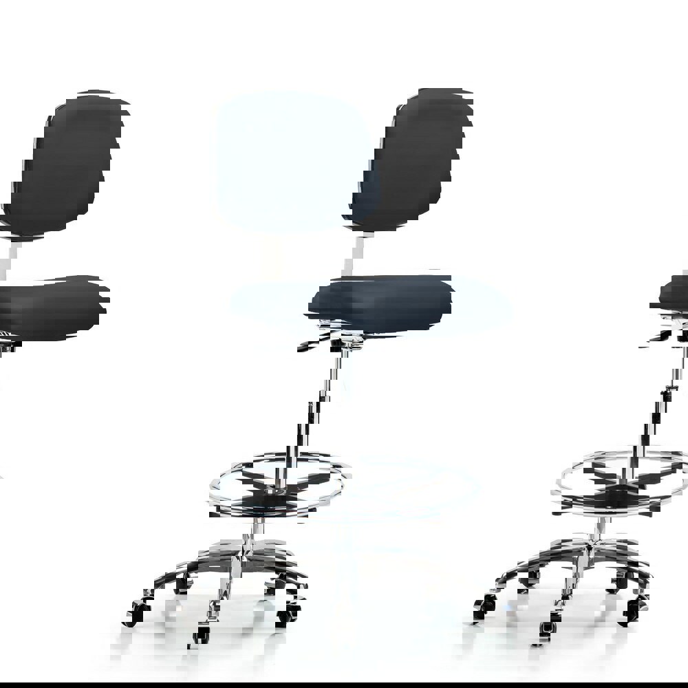 Task Chair: Vinyl, Imperial Blue