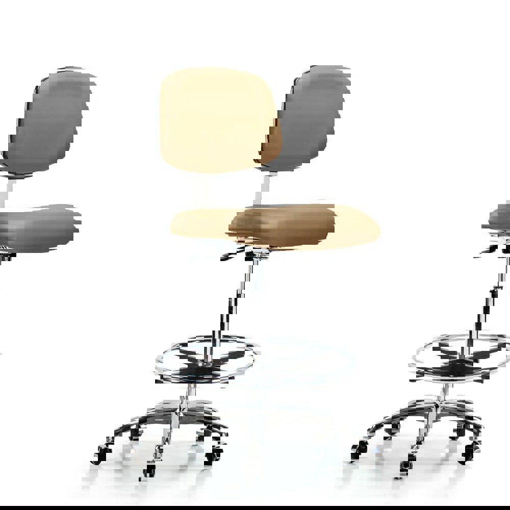 Task Chair: Vinyl, Taupe