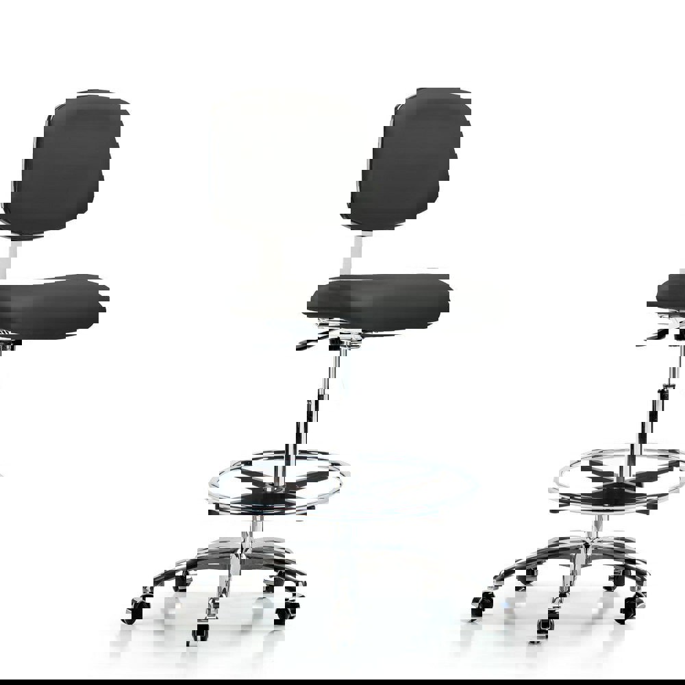 Task Chair: Vinyl, Charcoal