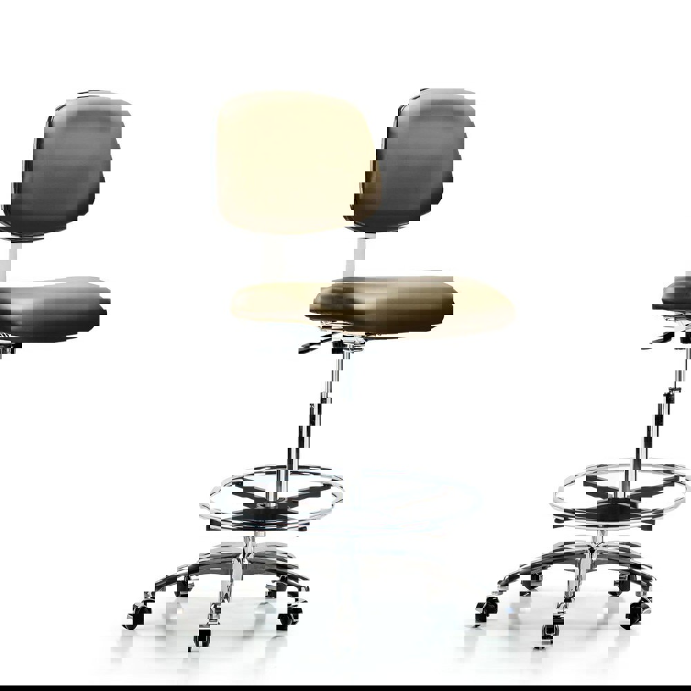 Task Chair: Vinyl, Taupe