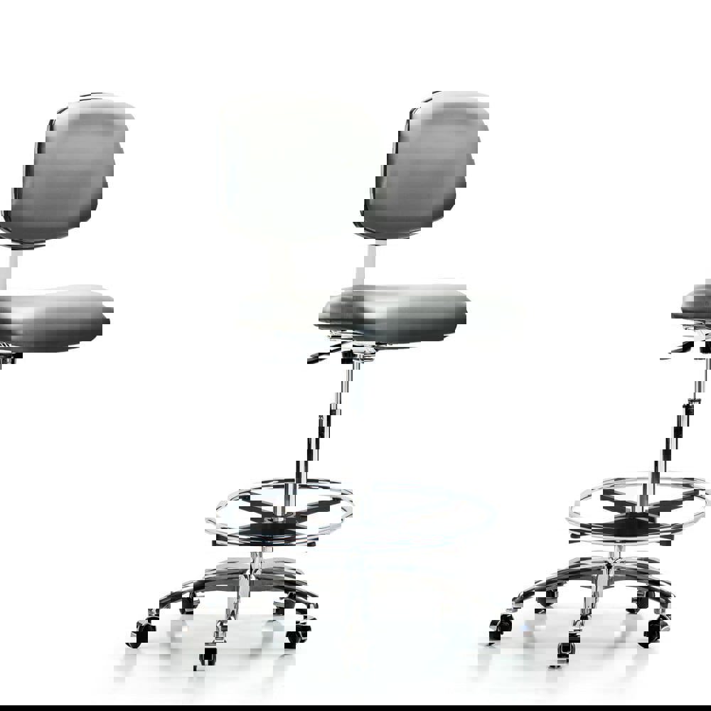 Task Chair: Vinyl, Sterling