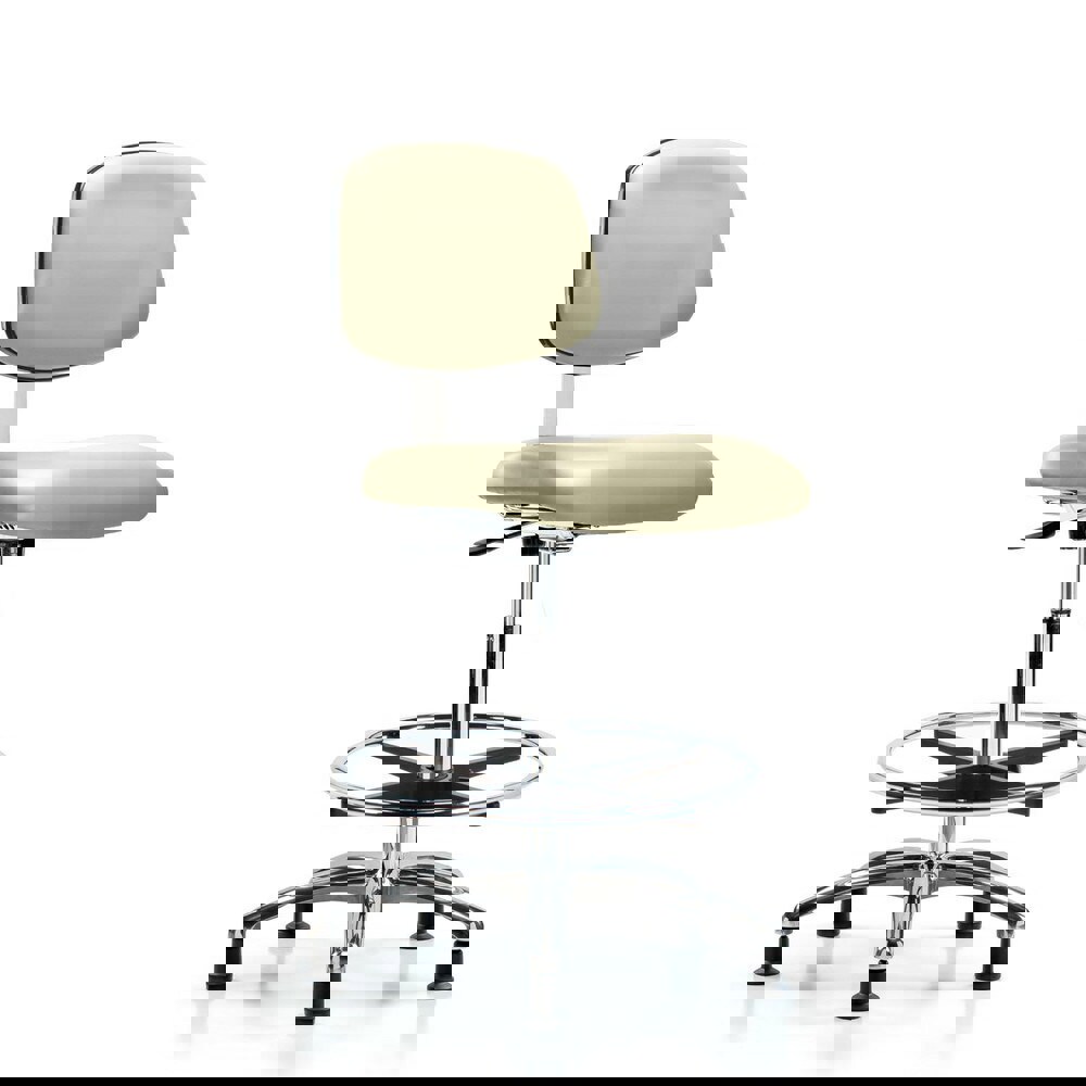 Task Chair: Vinyl, Adobe White