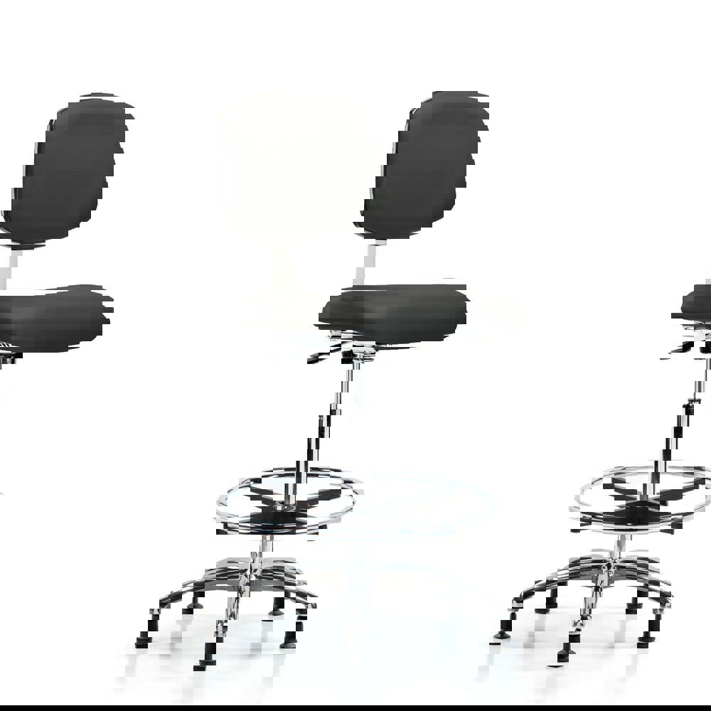 Task Chair: Vinyl, Charcoal