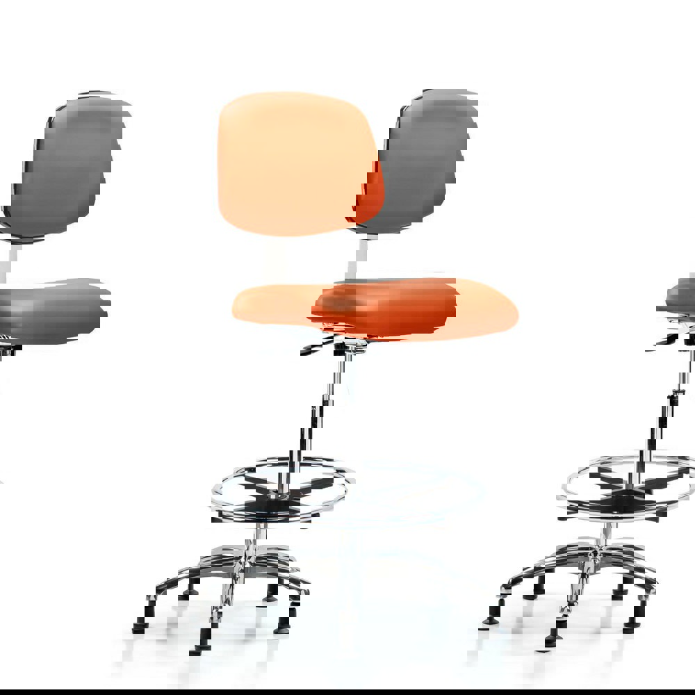 Task Chair: Vinyl, Orange Kist