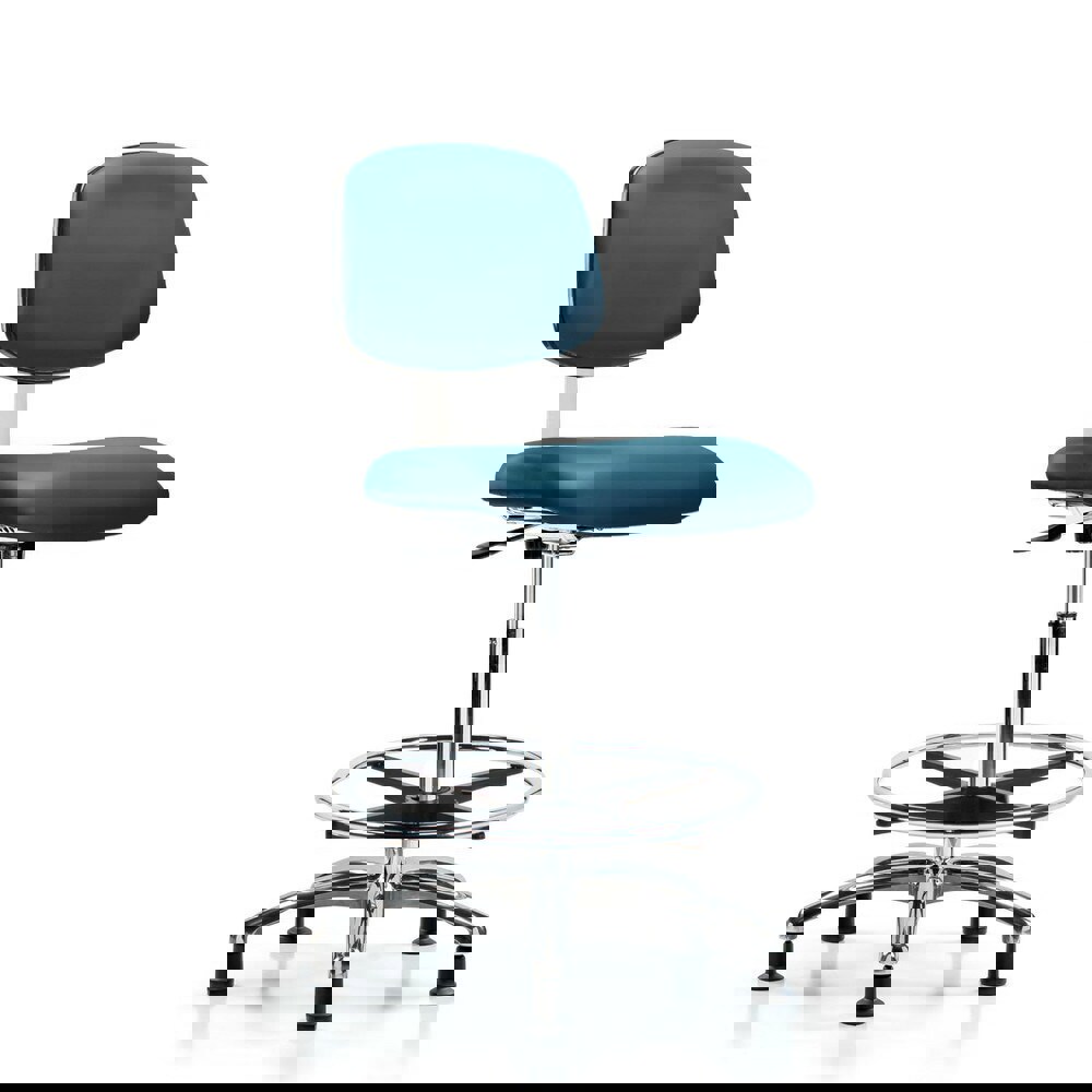 Task Chair: Vinyl, Marine Blue