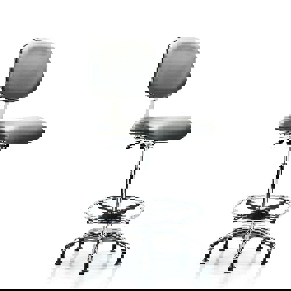 Task Chair: Vinyl, Sterling