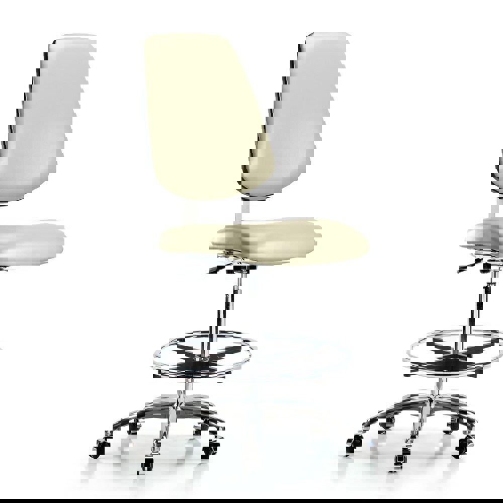 Task Chair: Vinyl, Adobe White