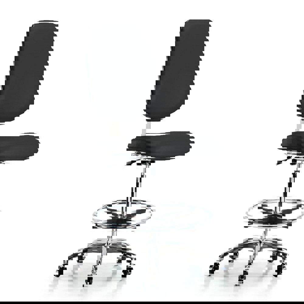 Task Chair: Vinyl, Black