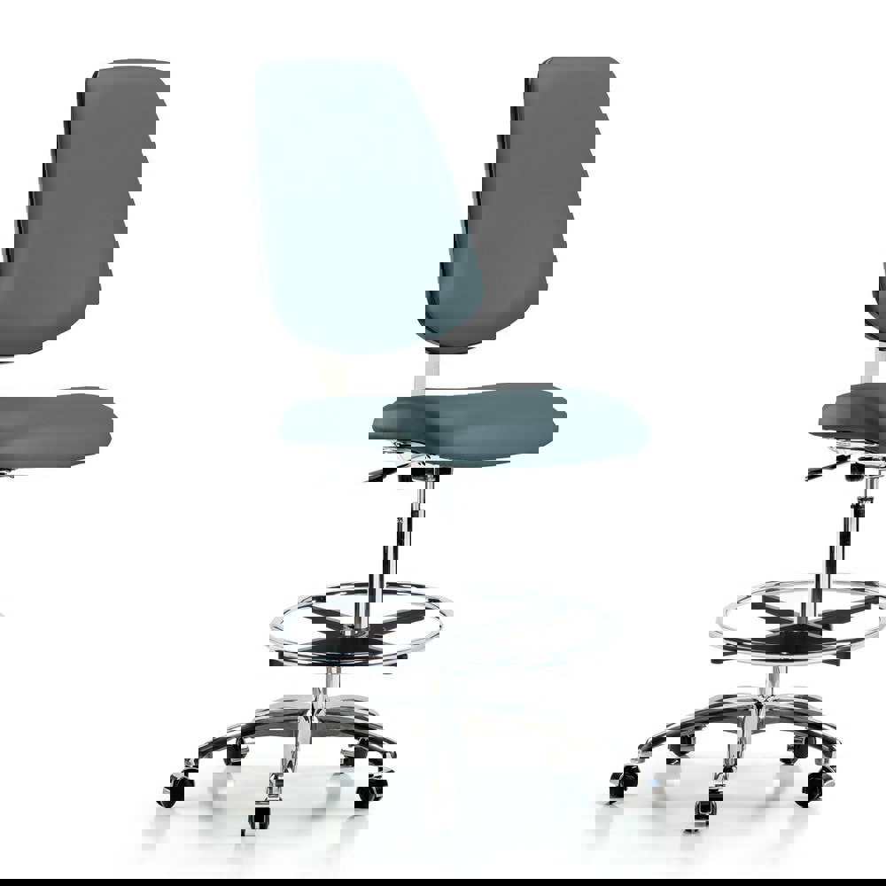 Task Chair: Vinyl, Colonial Blue