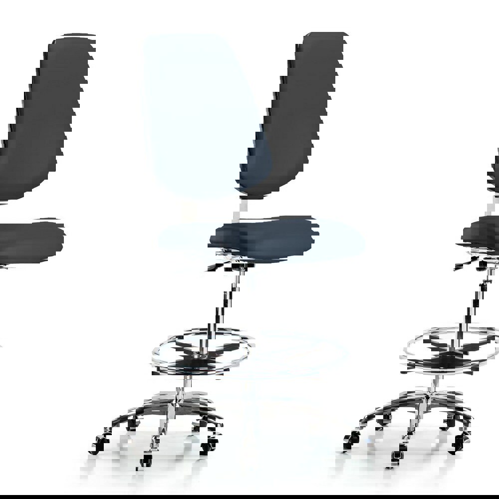 Task Chair: Vinyl, Imperial Blue