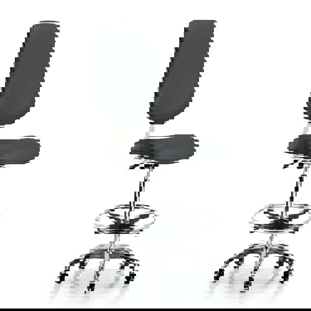 Task Chair: Vinyl, Charcoal