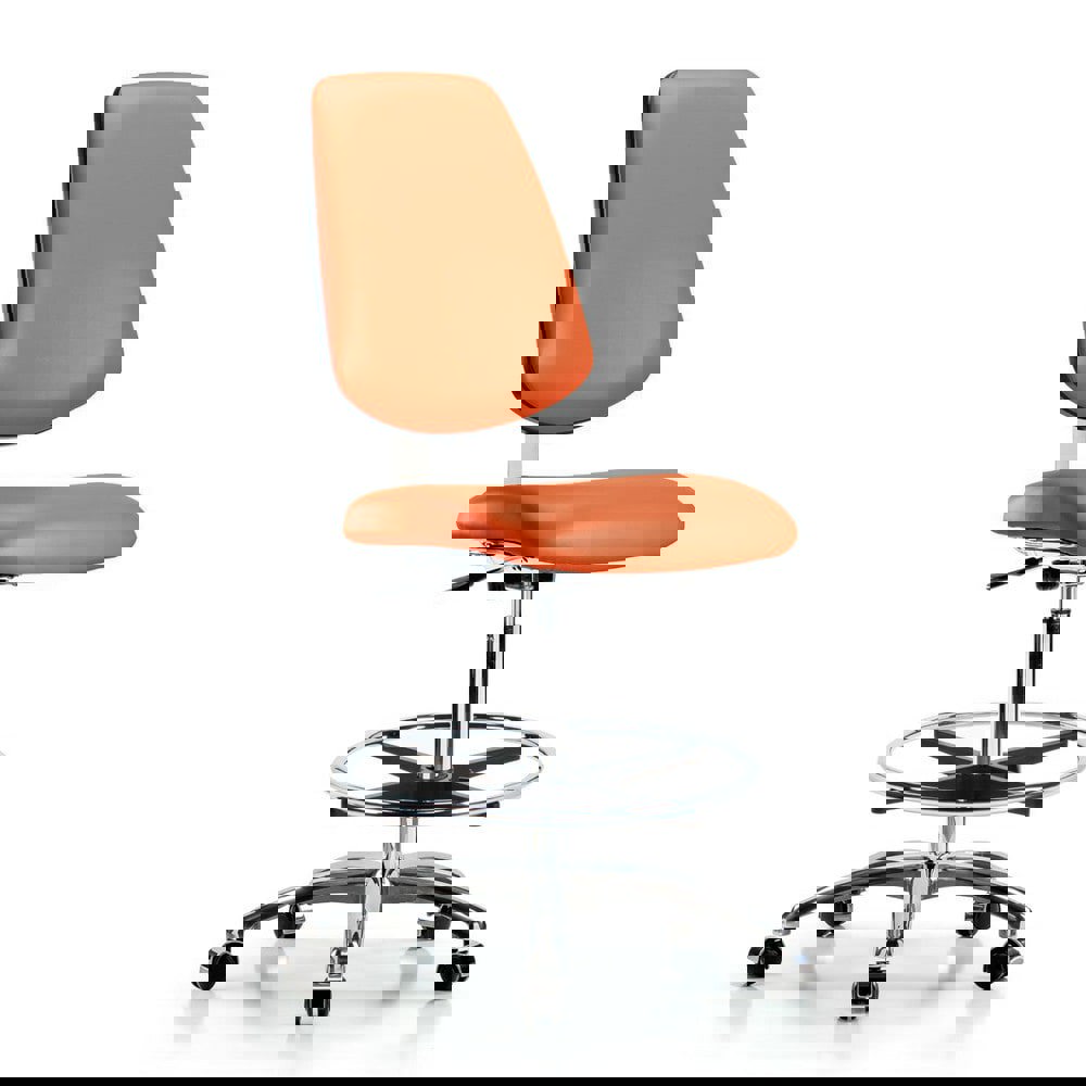 Task Chair: Vinyl, Orange Kist