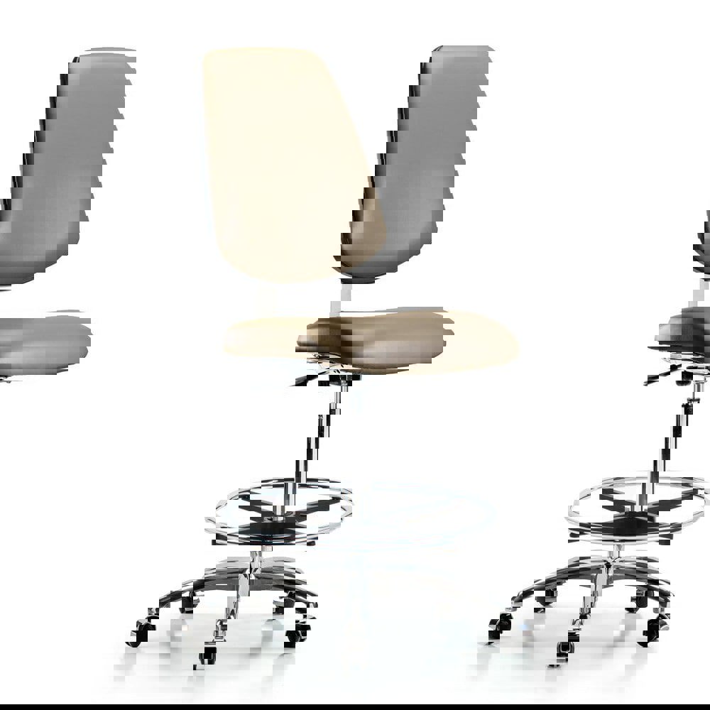 Task Chair: Vinyl, Taupe